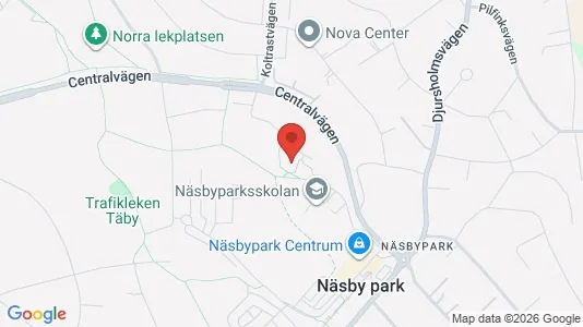 Lägenheter att hyra i Täby - kort over placeringen