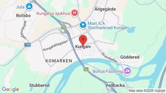 Rum att hyra i Kungälv - kort over placeringen