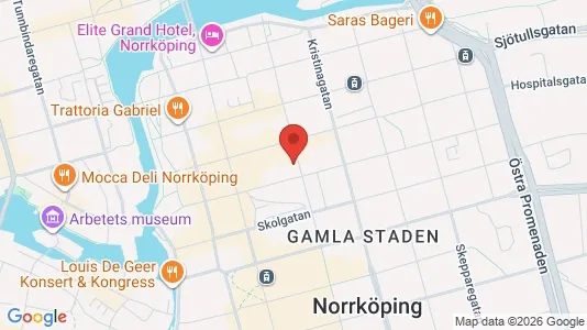 Lägenheter att hyra i Norrköping - kort over placeringen