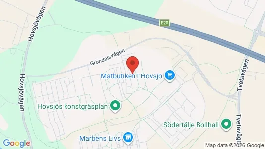 Lägenheter att hyra i Södertälje - kort over placeringen