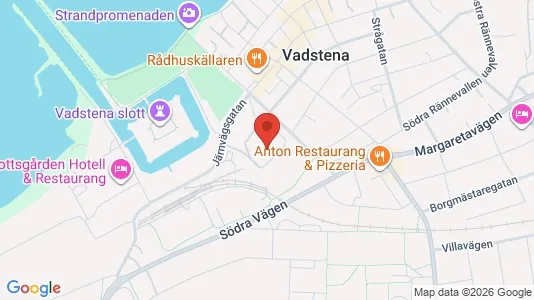 Lägenheter att hyra i Vadstena - kort over placeringen