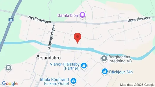 Lägenheter att hyra i Uppsala - kort over placeringen
