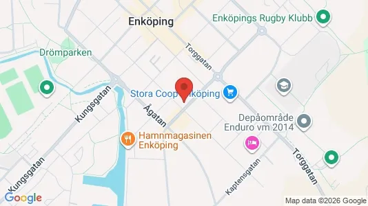 Lägenheter att hyra i Enköping - kort over placeringen