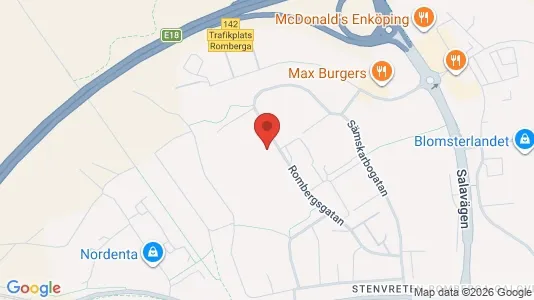 Lägenheter att hyra i Enköping - kort over placeringen