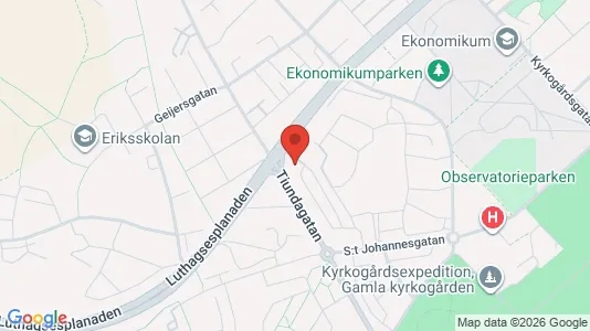Lägenheter att hyra i Uppsala - kort over placeringen