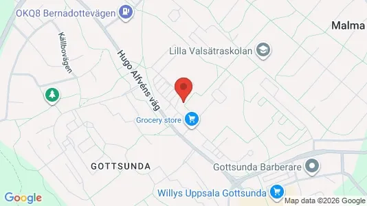 Lägenheter att hyra i Uppsala - kort over placeringen