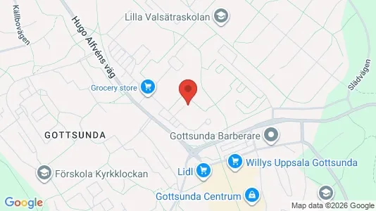 Lägenheter att hyra i Uppsala - kort over placeringen