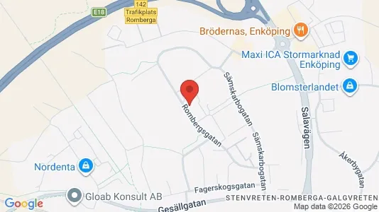 Lägenheter att hyra i Enköping - kort over placeringen