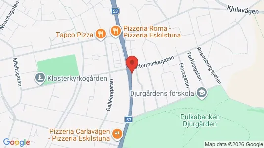 Lägenheter att hyra i Eskilstuna - kort over placeringen