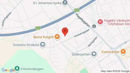Lägenheter att hyra i Norrköping - kort over placeringen