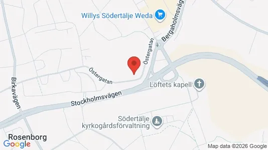 Lägenheter att hyra i Södertälje - kort over placeringen