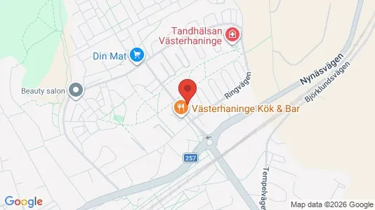 Lägenheter att hyra i Haninge - kort over placeringen