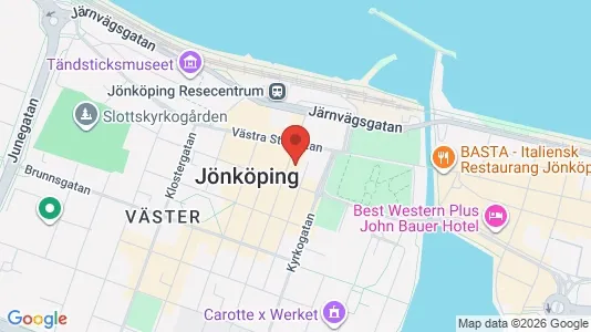 Lägenheter att hyra i Jönköping - kort over placeringen