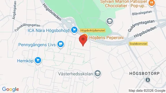 Lägenheter att hyra i Majorna-Linné - kort over placeringen