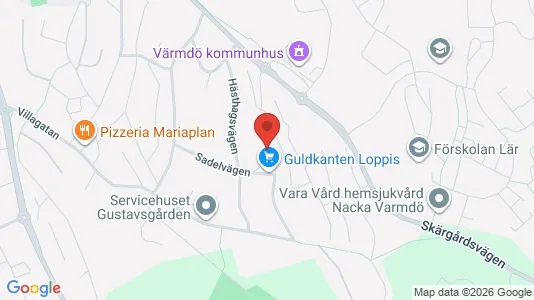 Lägenheter att hyra i Värmdö - kort over placeringen