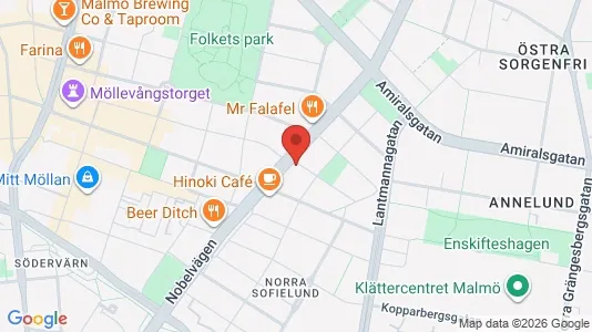 Lägenheter att hyra i Malmö Centrum - kort over placeringen