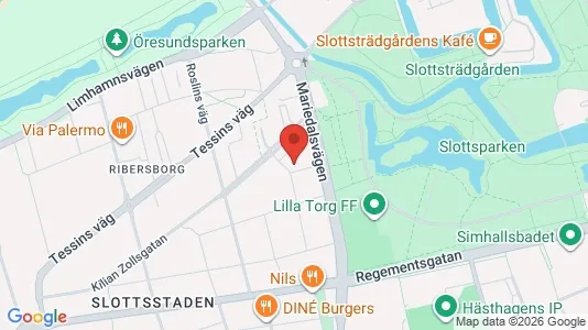 Lägenheter att hyra i Malmö Centrum - kort over placeringen