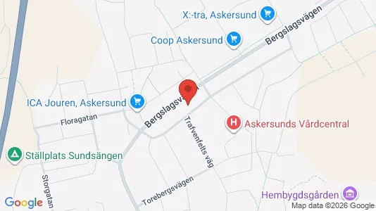 Lägenheter att hyra i Askersund - kort over placeringen