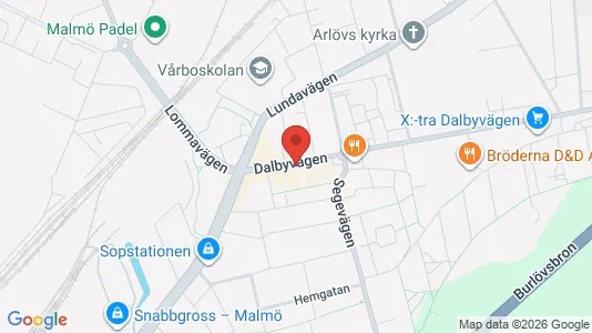 Lägenheter att hyra i Burlöv - kort over placeringen
