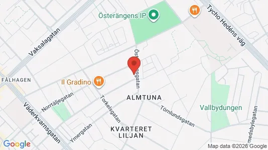 Lägenheter att hyra i Uppsala - kort over placeringen
