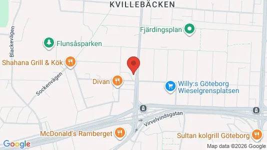 Lägenheter att hyra i Lundby - kort over placeringen
