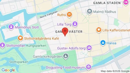 Lägenheter att hyra i Malmö Centrum - kort over placeringen