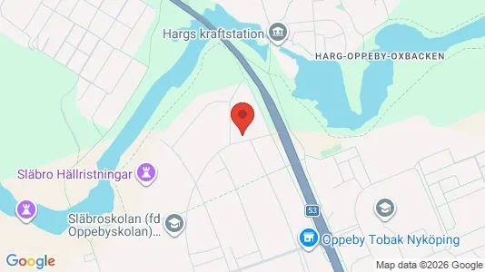 Lägenheter att hyra i Nyköping - kort over placeringen