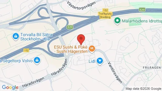 Lägenheter att hyra i Söderort - kort over placeringen