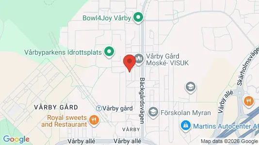 Lägenheter att hyra i Huddinge - kort over placeringen