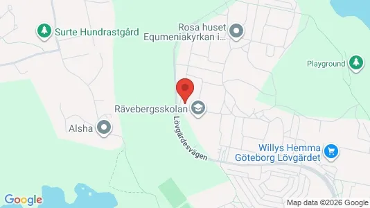 Lägenheter att hyra i Angered - kort over placeringen