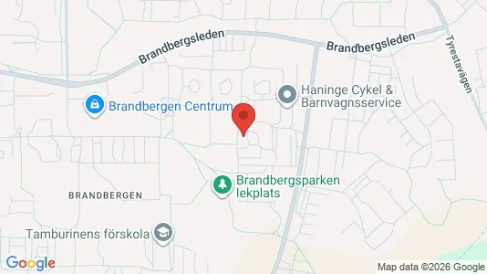 Lägenheter att hyra i Haninge - kort over placeringen