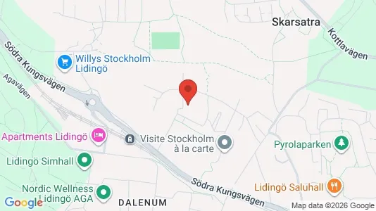 Lägenheter att hyra i Lidingö - kort over placeringen