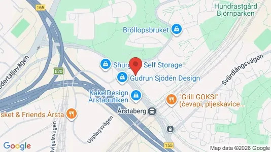 Lägenheter att hyra i Södermalm - kort over placeringen
