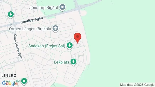 Lägenheter att hyra i Lund - kort over placeringen