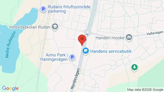 Lägenheter att hyra i Haninge - kort over placeringen