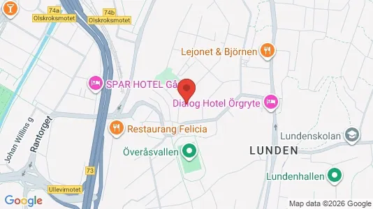 Lägenheter att hyra i Örgryte-Härlanda - kort over placeringen