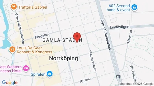 Lägenheter att hyra i Norrköping - kort over placeringen