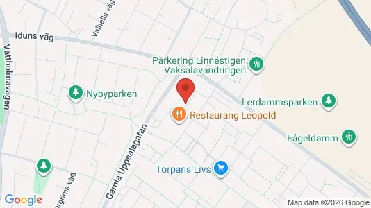 Lägenheter att hyra i Uppsala - kort over placeringen