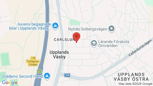 Lägenheter att hyra i Upplands Väsby - kort over placeringen