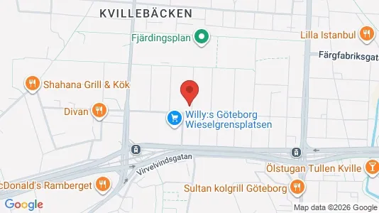 Lägenheter att hyra i Lundby - kort over placeringen