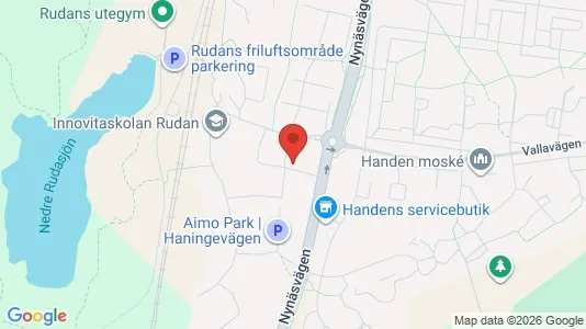 Lägenheter att hyra i Haninge - kort over placeringen