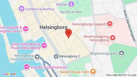 Lägenheter att hyra i Helsingborg - kort over placeringen