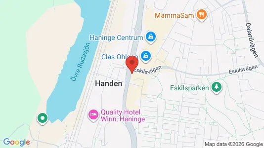 Lägenheter att hyra i Haninge - kort over placeringen
