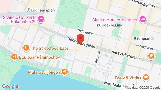 Lägenheter att hyra i Kungsholmen - kort over placeringen