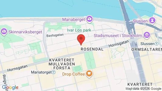 Lägenheter att hyra i Södermalm - kort over placeringen