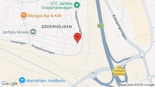 Lägenheter att hyra i Järfälla - kort over placeringen