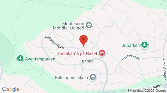 Lägenheter att hyra i Lidingö - kort over placeringen