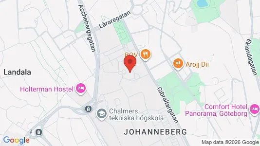 Lägenheter att hyra i Johanneberg - kort over placeringen