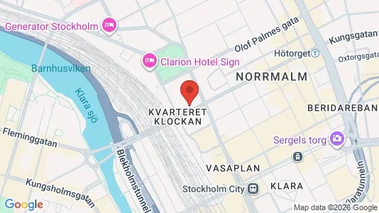 Lägenheter att hyra i Stockholm Innerstad - kort over placeringen