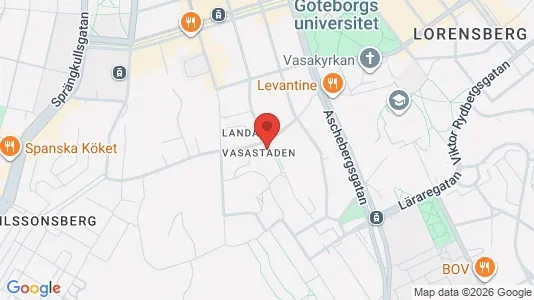 Lägenheter att hyra i Göteborg Centrum - kort over placeringen
